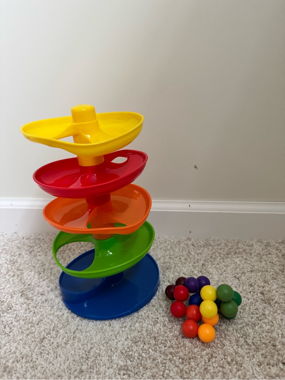 Rainbow Ball Track Toy and Puzzle Bundle